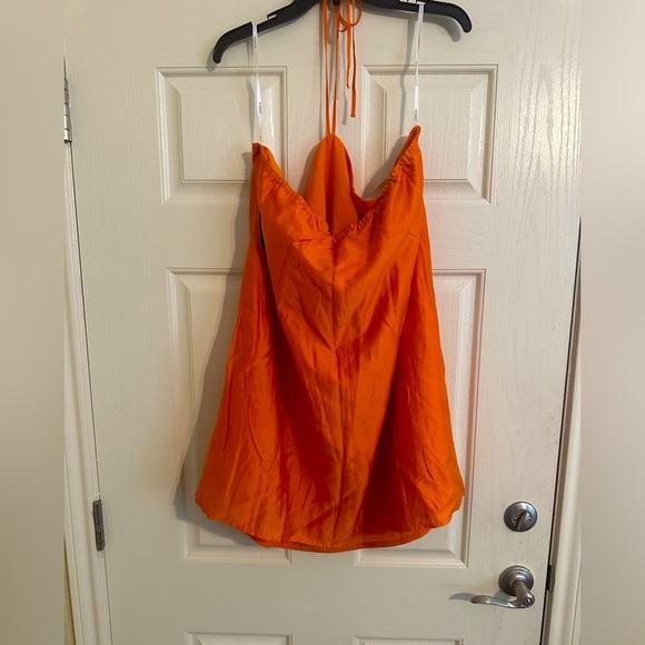 Eloquii Orange halter Dress (nwt) - Picture 2 of 5